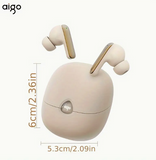Aigo 5.4 TWS Wireless Earbuds – LED Display & Built-in Mic