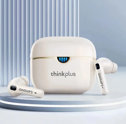 Lenovo ThinkPlus Wireless Earbuds with Charging Case, Bluetooth 5.3, Noise Cancellation, and Hi-Fi Sound Quality"