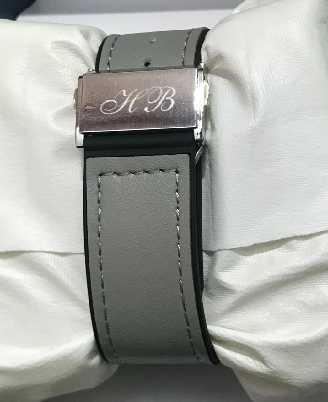 Men's Luxury Chronograph Watch – Stainless Steel & Leather Strap